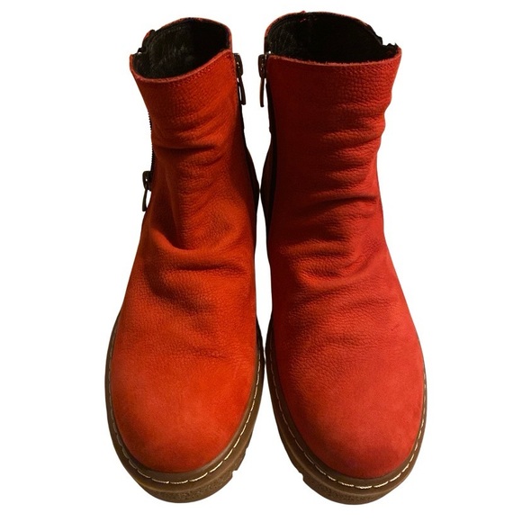 SPRING STEP SHOES addlyn bootie in red nubuck size 37 - Picture 3 of 6